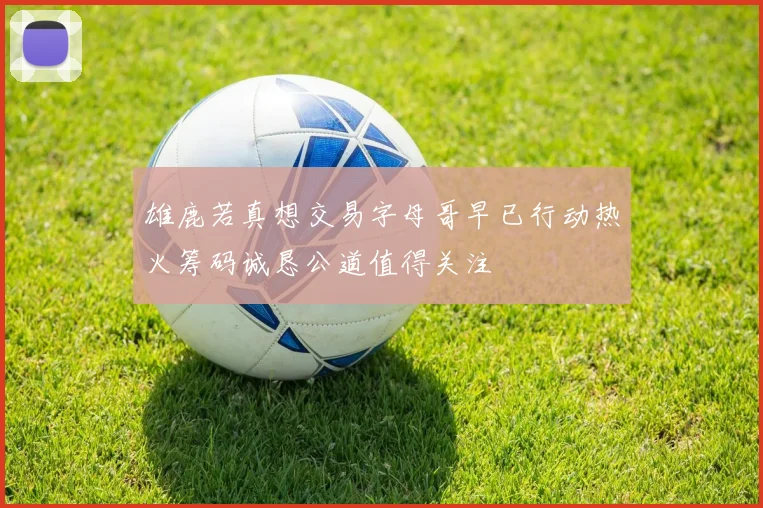 雄鹿若真想交易字母哥早已行动热火筹码诚恳公道值得关注
